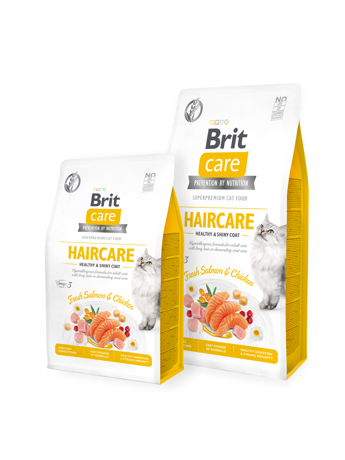 Brit Care Cat HairCare hrană uscată superpremium pentru pisici